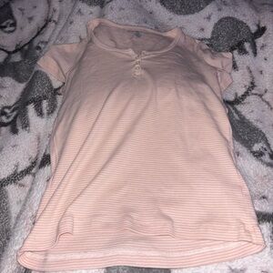 Brandy Melville Light Pink Short Sleeve Tee